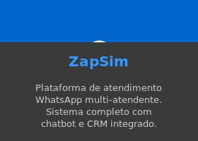 ZapSim - Plataforma WhatsApp